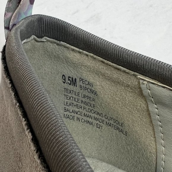 JBU By Jambu Womens Pecan Gunmetal Floral Cutout Slip On Loafer 9.5 - Picture 8 of 8